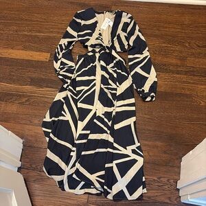 NWT banana republic midi dress with cutouts